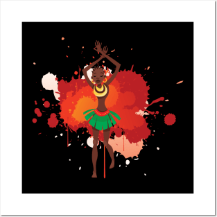 Melanin Pride Afro Queen Poppin Gift Posters and Art